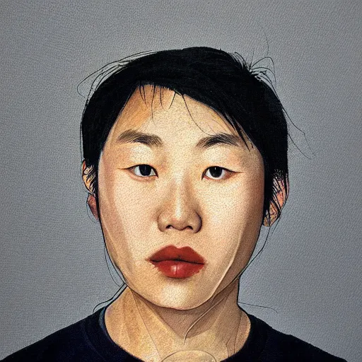 Prompt: portrait by tooth wu