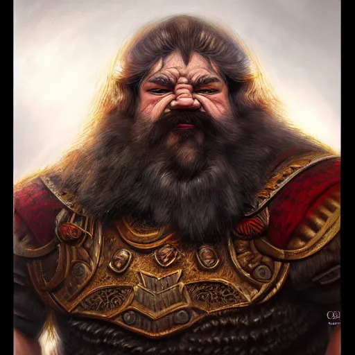 Image similar to portrait painting of a dwarven berserker, sharp focus, award - winning, trending on artstation, masterpiece, highly detailed, intricate. art by christian angel