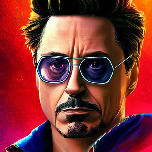 Prompt: Robert Downey Jr is Dr Strange, hyperdetailed, artstation, cgsociety, 8k