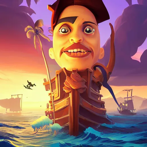 Image similar to painting jack the pirate on sea of thieves game avatar hero smooth face median photoshop filter cutout vector behance hd by jesper ejsing, by rhads, makoto shinkai and lois van baarle, ilya kuvshinov, rossdraws, illustration, art by ilya kuvshinov and gustav klimt