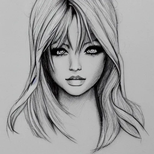 Image similar to blond girl drawn by firolian