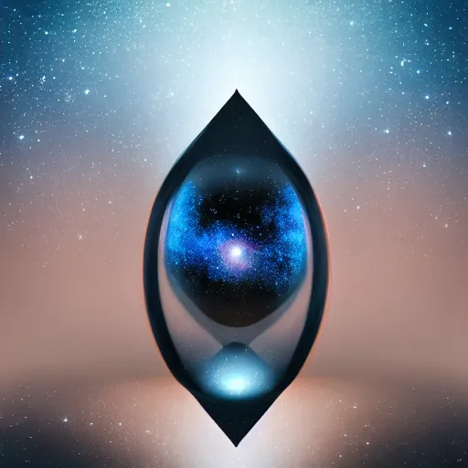 Prompt: Hourglass with galaxies inside, digital art, unreal engine, extremely detailed