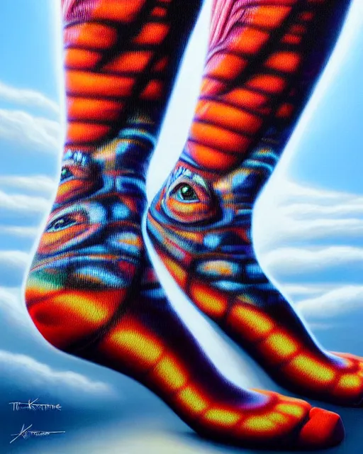 Prompt: detailed portrait of justin trudeau patterned socks!!! by tomasz alen kopera and peter mohrbacher and johanna martine! and margaret keane! coherent luminescent