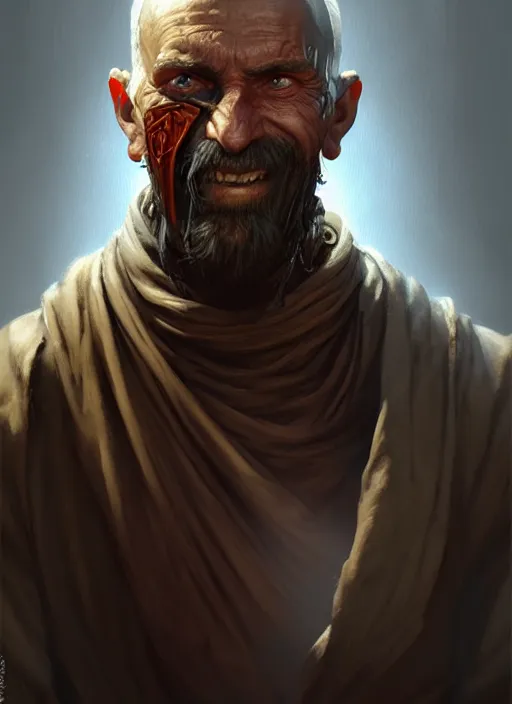 Image similar to a _ fantasy _ style _ portrait _ painting _ of disfigured beggar _ painting _ unreal _ 5 _ daz. _ rpg _ portrait _ extremely _ detailed _ artgerm _ greg _ rutkowski _ greg