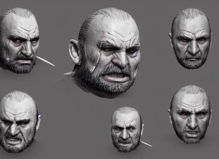 Prompt: extremely scary angry old tough rough looking viktor orban. scars, scary, gruffness, interesting 3 d character concept by square enix, in the style of league of legends, hyper detailed, cinematic, final fantasy, character concept, ray tracing, fur details, maya, c 4 d, artstation