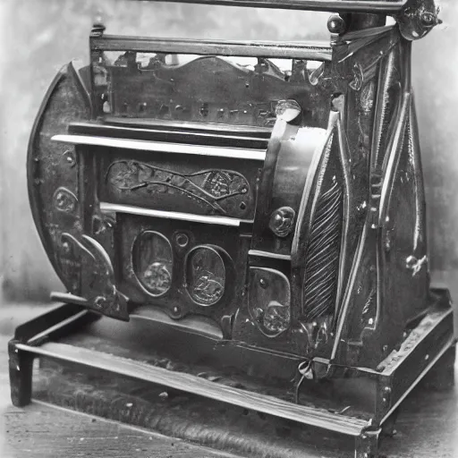 Prompt: photography of a victorian shark machine