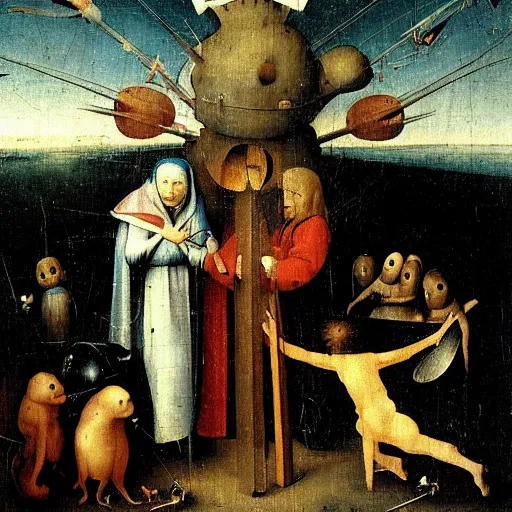 Prompt: the hope by Hieronymus Bosch