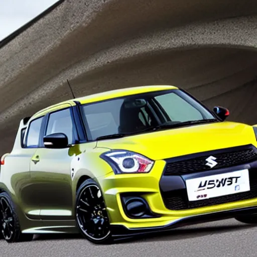 Image similar to a suzuki swift sport nissan gtr r 3 5 mix