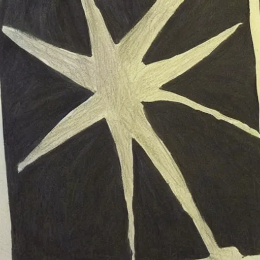 Image similar to child's drawing of a star