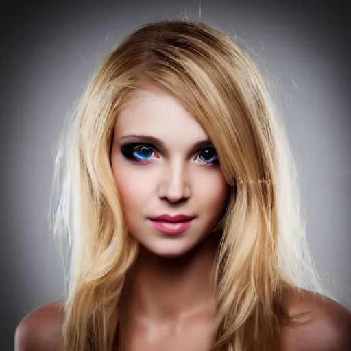 Prompt: photography of a stunning blonde girl