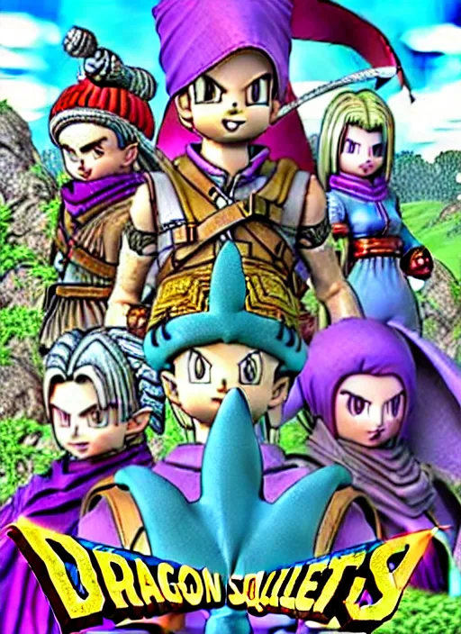 Prompt: dragon quest