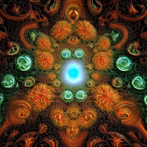 Image similar to a beautiful 3 d painting of a sprawling intricate fractal populated by mandelbrot and julia fractals by android jones, unreal engine, soap carving, volumetric lighting, dynamic lighting, dramatic lighting, high contrast, carved marble, opalescent, sacred geometry, religious, angelic, catholicpunk, stark, trending on artstation