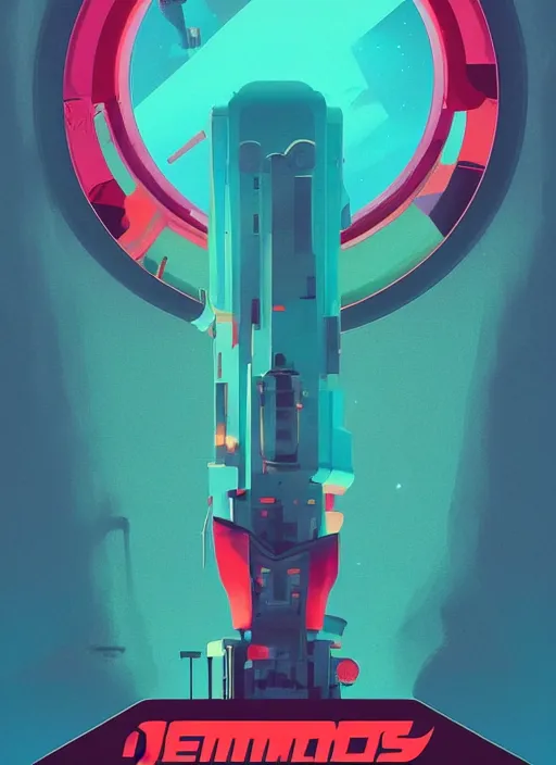 Prompt: poster art by james gilleard, cgsociety, retrofuturism, movie poster, poster art, concert poster