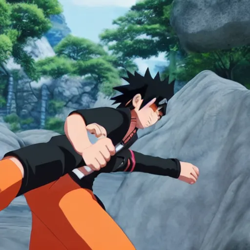 Image similar to naruto shippuden jonin exams rock lee, unreal engine, 8 k, ultra realistic, ultra detail