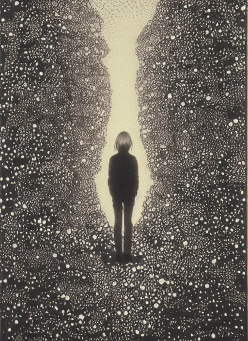 Image similar to a portrait of a cyborg in a scenic environment by asano inio