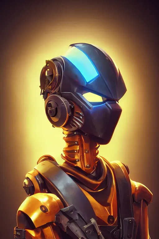 Image similar to epic mask helmet robot ninja portrait stylized as fornite style game design fanart by concept artist gervasio canda, behance hd by jesper ejsing, by rhads, makoto shinkai and lois van baarle, ilya kuvshinov, rossdraws global illumination radiating a glowing aura global illumination ray tracing hdr render in unreal engine 5