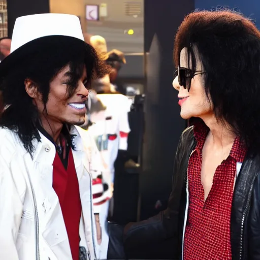 Image similar to Jacksons 5 Michael Jackson Meeting Older michael jackson,8k,