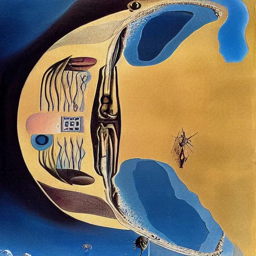 Image similar to planet earth, salvador dali