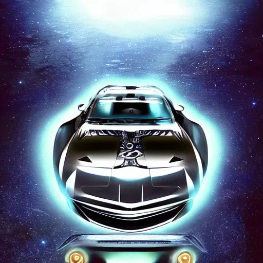 Image similar to galactic car. turbo drive. symmetrical.