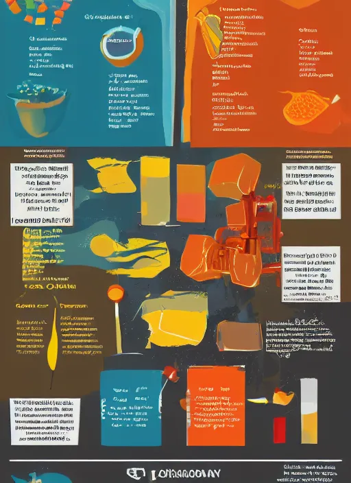 Prompt: oil paint mixing infographic