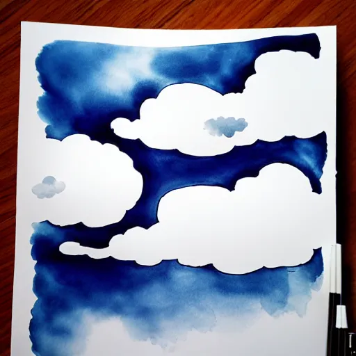 Image similar to zen clouds ink