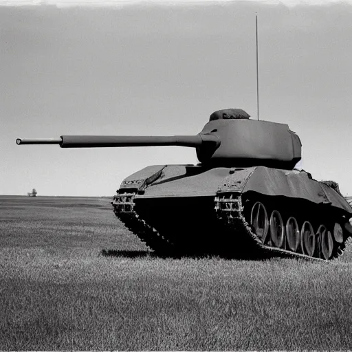 Image similar to a canadian tank on an alberta field