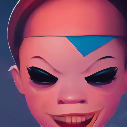 Image similar to face icon stylized minimalist the grim adventures of billy and mandy, loftis, cory behance hd by jesper ejsing, by rhads, makoto shinkai and lois van baarle, ilya kuvshinov, rossdraws global illumination