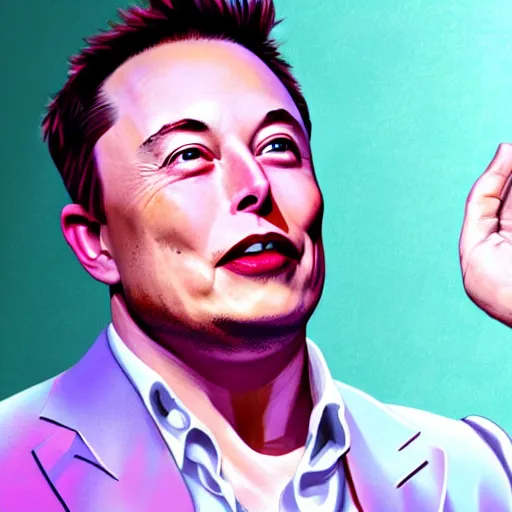 Image similar to a very magical Elon musk