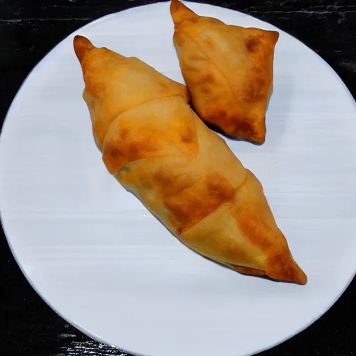 Image similar to 8k Samosa in the shape of a football