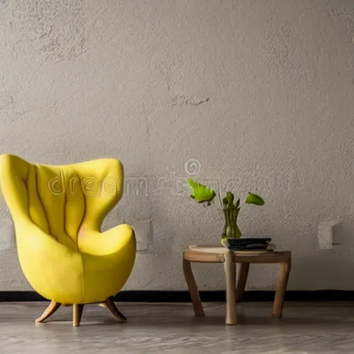 Image similar to chair looking like banana, interior photo, stock image, design