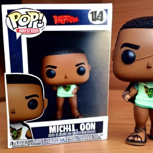 Prompt: funko pop Michael b Jordan