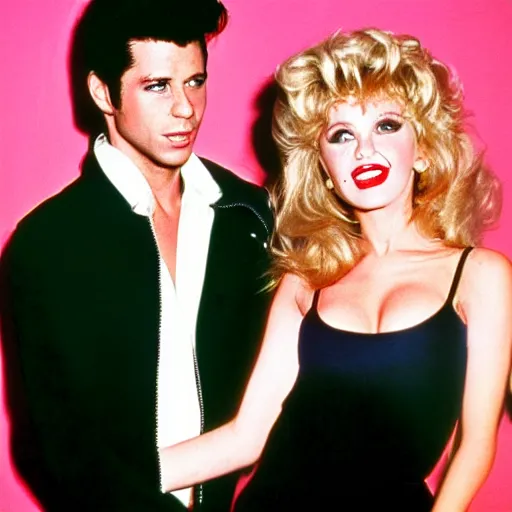 Prompt: danny and sandy from grease circa 1 9 9 0 in beverly hills