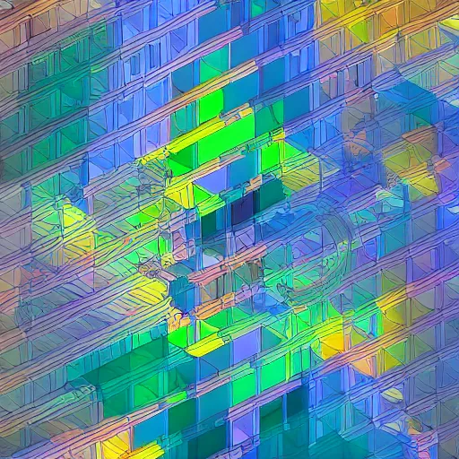 Prompt: generative art, neo - andean architecture, polished and fully lit environments elements and characters vibrant colors glistening geometric with fibonacci spacing high definition, axonometric drawings, liminal ( diffusion, spaces, and environments ), latent space environment chirality expression. think like a baby. dramatic contrast. sharp focus, cinematic, art by best roman artists