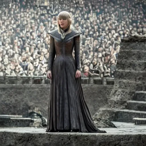 Prompt: taylor swift in game of thrones, deleted scene