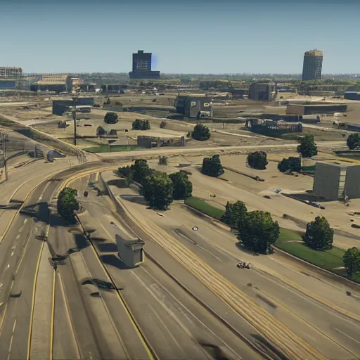 Prompt: Dayton Ohio as a GTA 5 style game