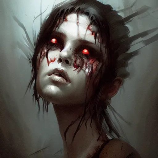 Prompt: horror art by greg rutkowski, artgerm, artstation, wlop, 8 k,