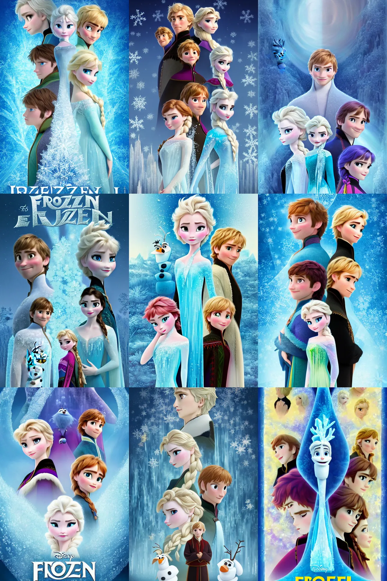 disney frozen 3 poster, Stable Diffusion