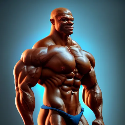 Image similar to bodybuilder pepe, hyper detailed pepe, digital art, trending in artstation, cinematic lighting, studio quality, smooth render, unreal engine 5 rendered, octane rendered, art style by klimt and nixeu and ian sprigger and wlop and krenz cushart