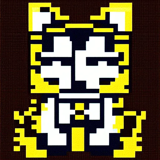 Image similar to cat pixel art