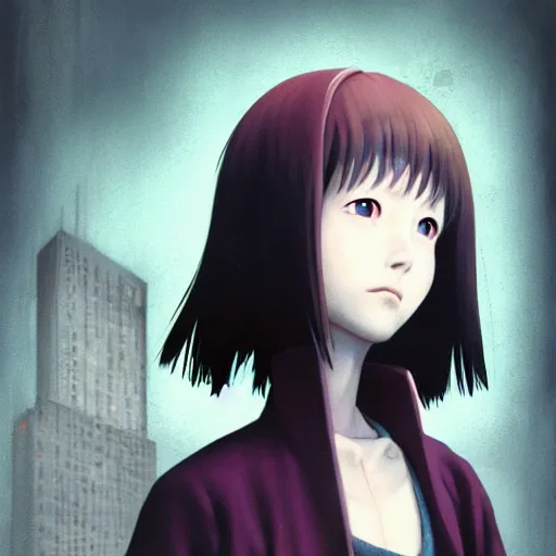 Prompt: lain iwakura, serial experiments : lain. highly detailed, digital painting, artstation, concept art, illustration, by ken saito, lya pilnev, siwoo kim, christophe young, anna podedworna, yin zhen chu, zeronis, magdalena radziej,