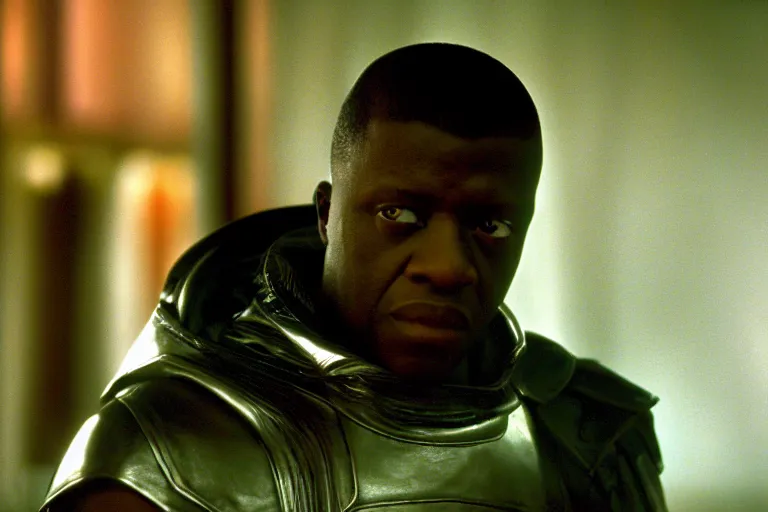 Prompt: cinematic still of Blade in Blade (2001), XF IQ4, f/1.4, ISO 200, 1/160s, 8K, RAW, dramatic lighting, symmetrical balance, in-frame