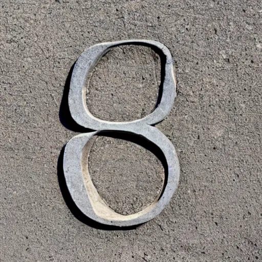 Image similar to letter s in the shape of a stone