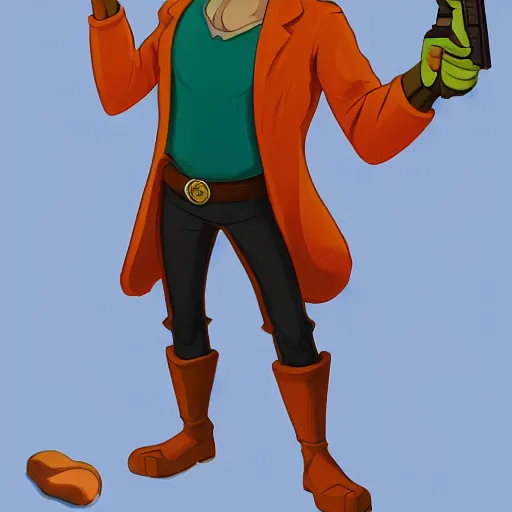 Prompt: scooby doo holding a gun, six, torpid, wholesale, needy, absurd, highly detailed portrait, digital painting, artstation, concept art, smooth, sharp foccus ilustration, Artstation HQ