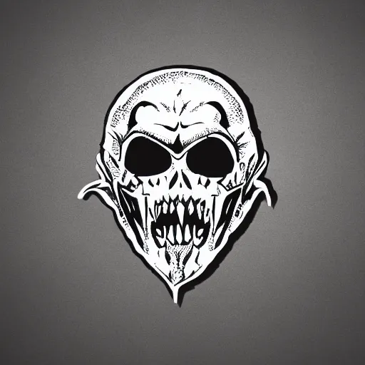 Image similar to the dark Lord sticker illustration,