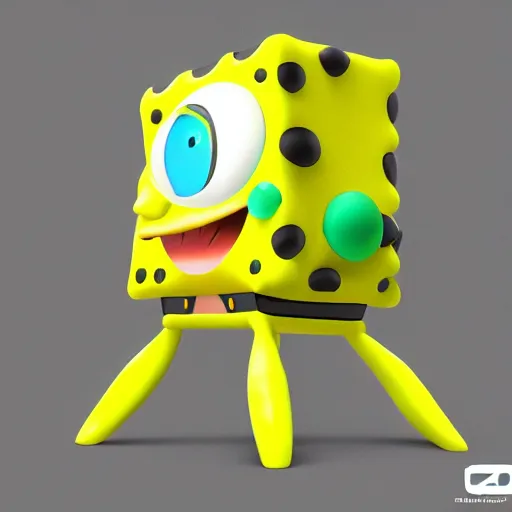 Image similar to mech inspired by spongebob, 4 k realistic photo