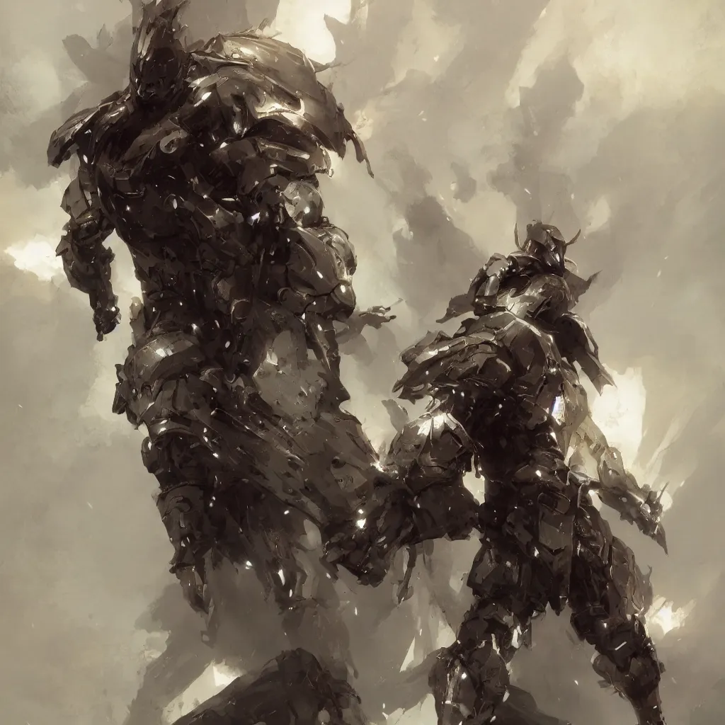 Image similar to full body painting of a Knight, dramatic lighting, illustration by Greg rutkowski, yoji shinkawa, 4k, digital art, concept art, trending on artstation