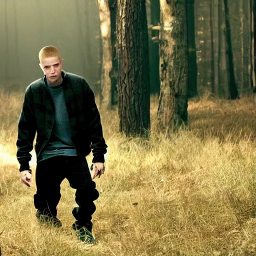 Prompt: Eminem in Twilight, movie still