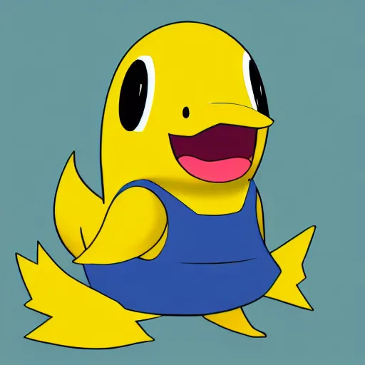 Image similar to banana duck as a new pokemon