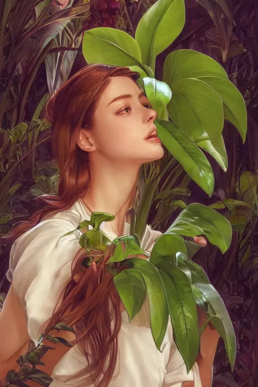 Image similar to ultra realistic illustration, banana plants drawing, white background, elegant, highly detailed, digital painting, concept art, smooth, sharp focus, illustration, art by artgerm and greg rutkowski and alphonse mucha