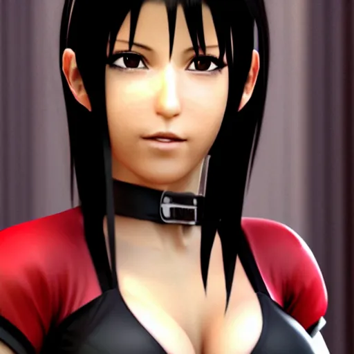 Prompt: tifa lockhart portrait